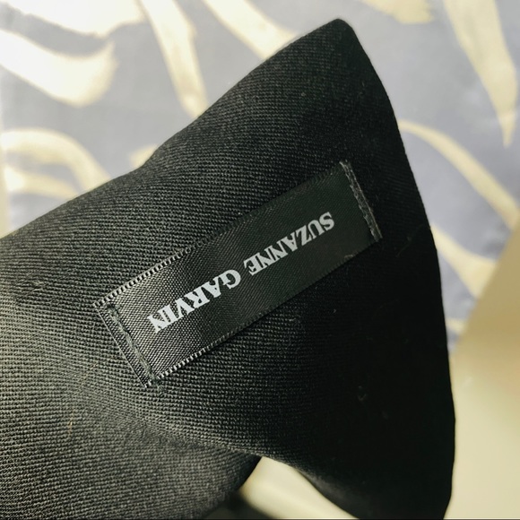 Vintage Blue & Gray Reversible Silk & Wool Scarf - Picture 6 of 13